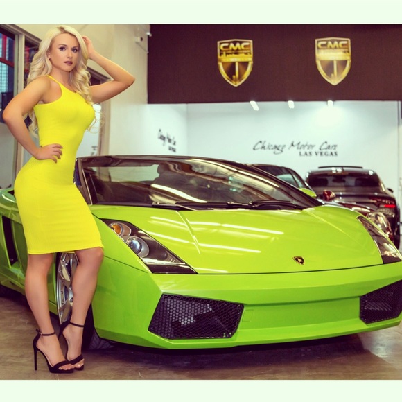 BEBE Bright Yellow Dress 😍 S - Picture 1 of 2